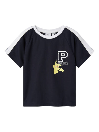 T-shirt Pokémon Pikachu Manak Poly Marinblå