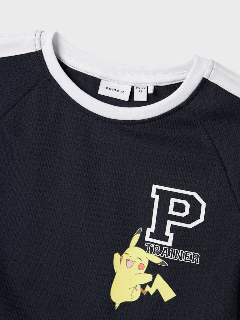 T-shirt Pokémon Pikachu Manak Poly Marinblå