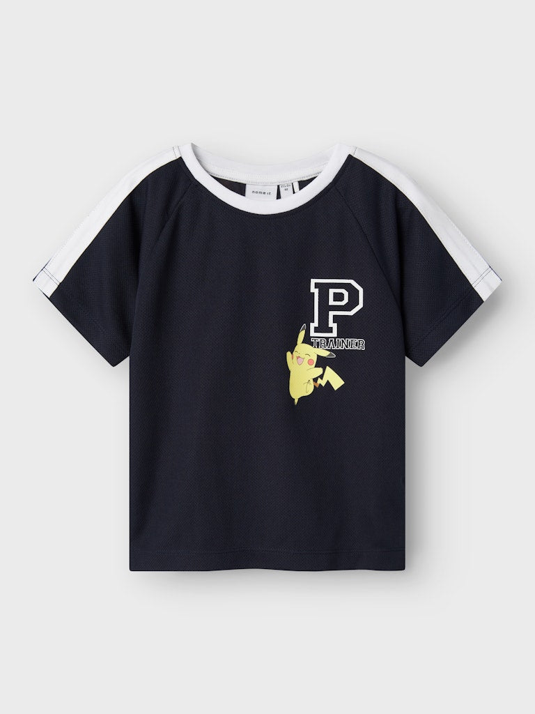 T-shirt Pokémon Pikachu Manak Poly Marinblå