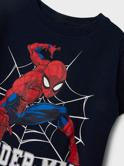 Shorts-set/Pyjamas Spiderman Kortärmad Blå