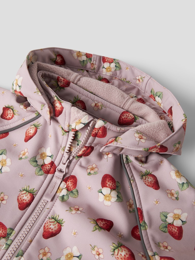 Softshell Jacka Vattentät Alfa08 Jordgubbar Rosa