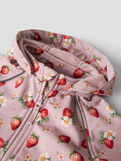 Softshell Jacka Vattentät Alfa08 Jordgubbar Rosa