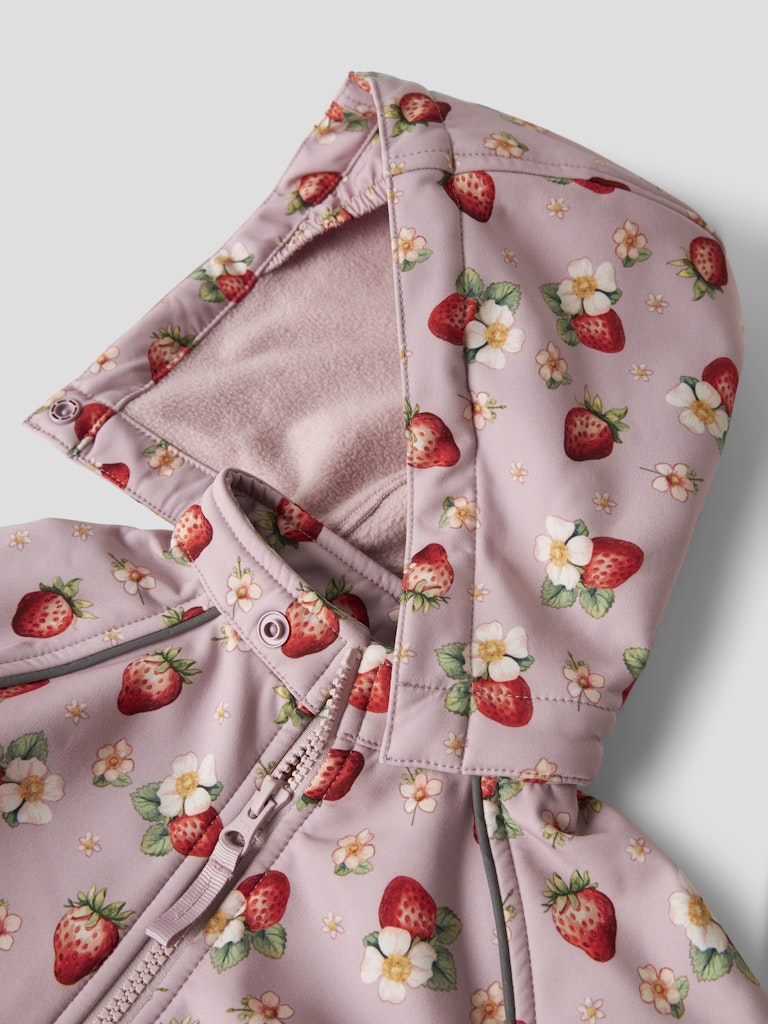 Softshell Jacka Vattentät Alfa08 Jordgubbar Rosa