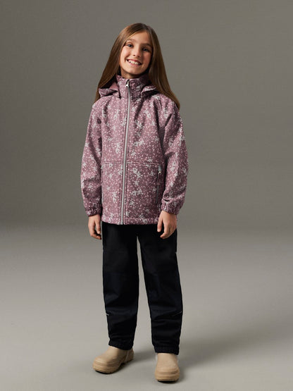 Softshell Jacka K Vattentät Alfa08 Mönstrad Lila