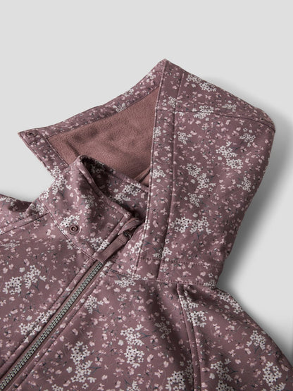Softshell Jacka K Vattentät Alfa08 Mönstrad Lila