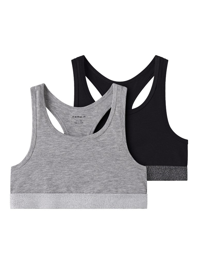 Topp 2-pack Svart/Grå