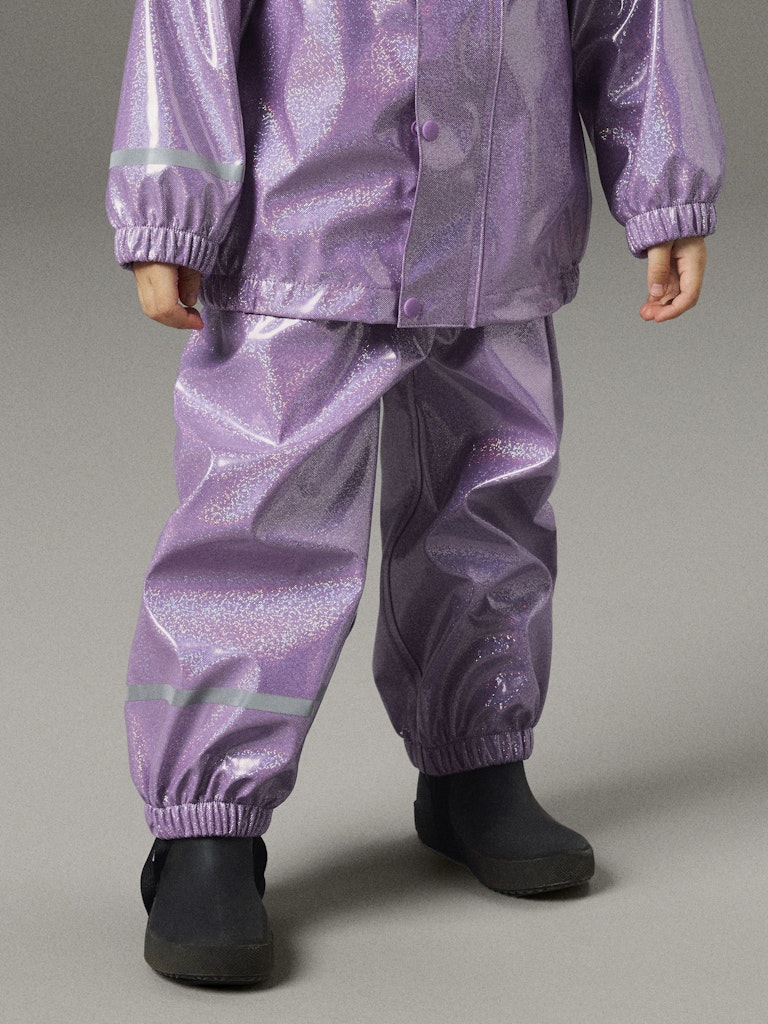 Regnställ Galonset Dry10 Ofodrat Glitter Lila/Rosa