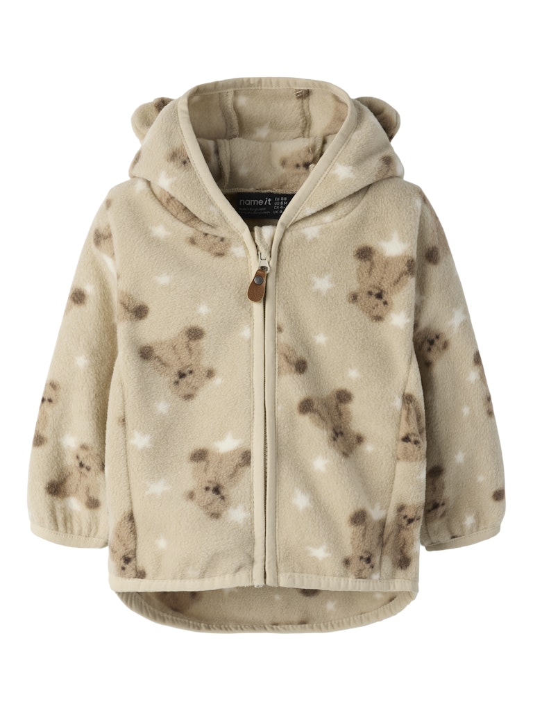 Jacka Fleece Meeko Nallar Beige