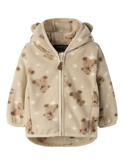 Jacka Fleece Meeko Nallar Beige