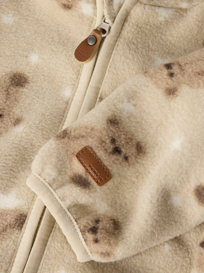 Jacka Fleece Meeko Nallar Beige