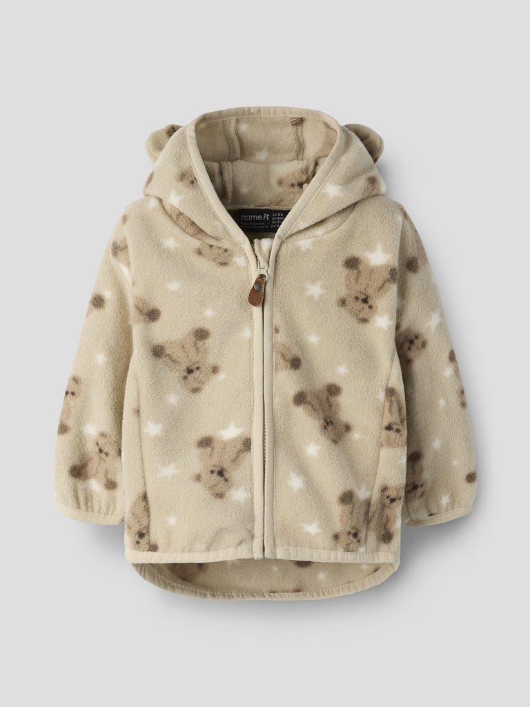 Jacka Fleece Meeko Nallar Beige