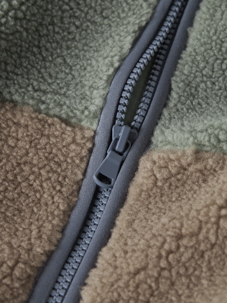 Teddyjacka Mimba Flerfärgad Grön/Blå/Brun