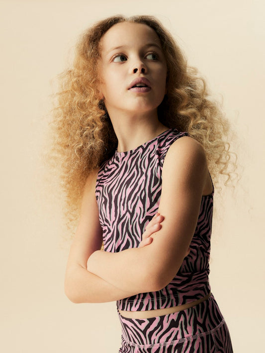 Topp Britta Mönstrad Rosa / Svart