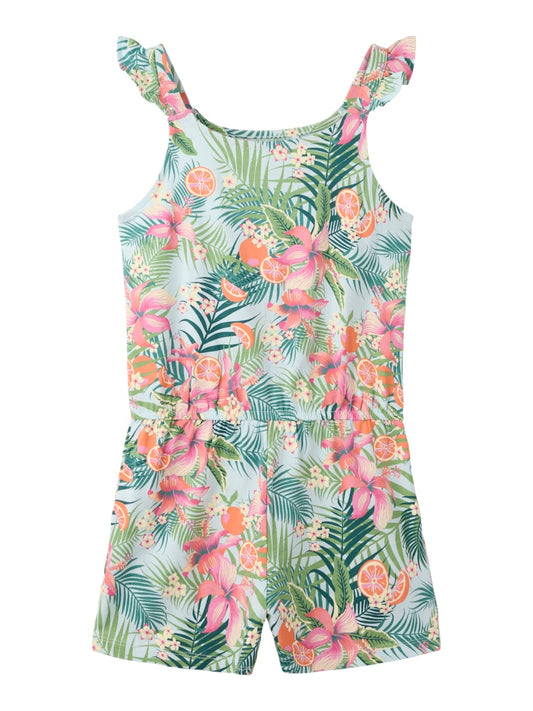 Byxdress Jill Tropical Ljusblå