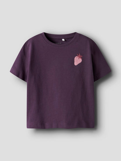 T-shirt Kortärmad Jordgubbe Belina Lila