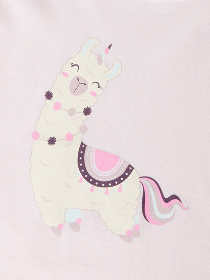 T-shirt Kortärmad Enhörning Belina Rosa