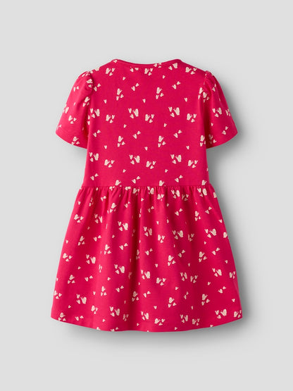 Klänning Kortärmad Filla Fjärilar Rosa