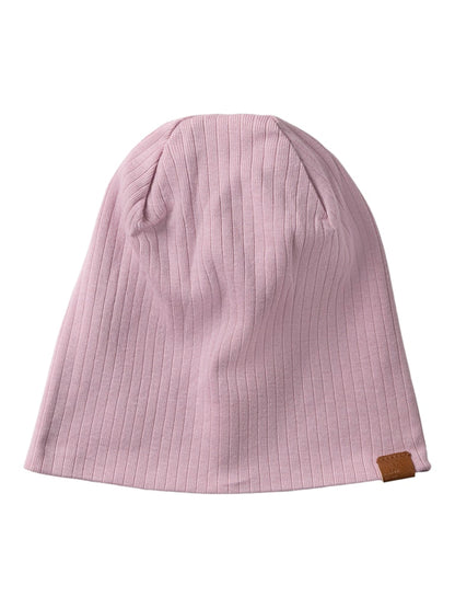 Mössa Mex M Ribbad Enfärgad Rosa