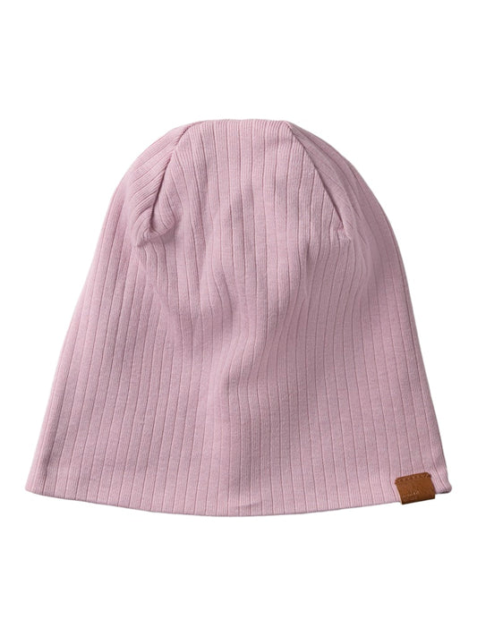 Mössa Mex M Ribbad Enfärgad Rosa