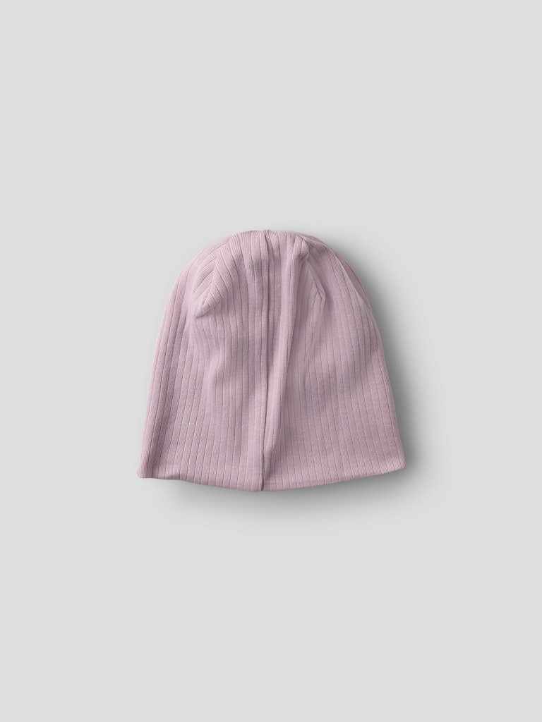 Mössa Mex M Ribbad Enfärgad Rosa