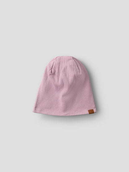 Mössa Mex M Ribbad Enfärgad Rosa