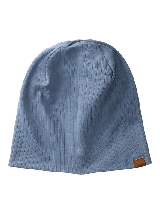 Mössa Mex M Ribbad Enfärgad Blå