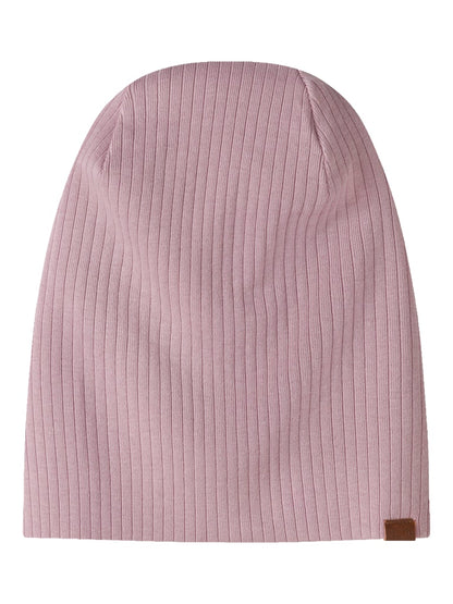 Mössa Mex K Ribbad Enfärgad Rosa