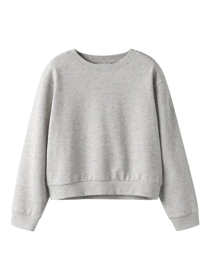 Sweattröja Mille Enfärgad Grå