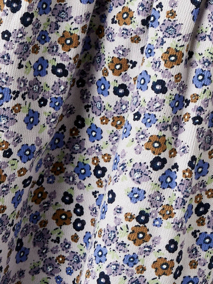 Klänning Tuline B Blommor Mönstrad Lila