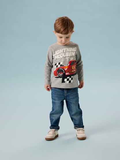 Topp Långärmad Blixten McQueen Draco Grå