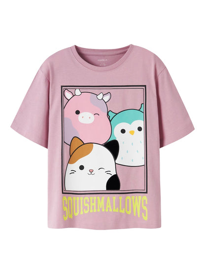 Topp Squishmallows Kortärmad Jyma Rosa