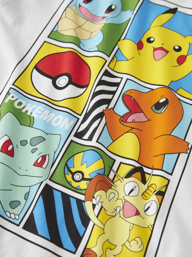 T-shirt Kortärmad Pokémon Dams Vit