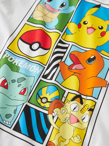T-shirt Kortärmad Pokémon Dams Vit