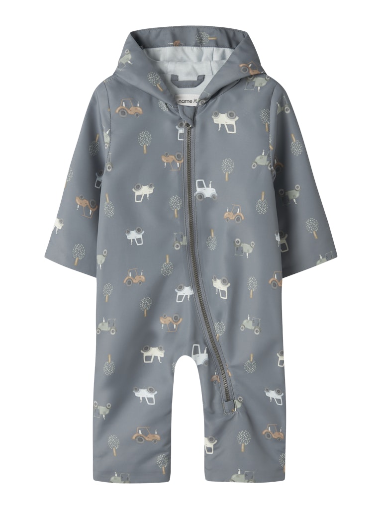 Vindoverall Max Mönstrad Blå