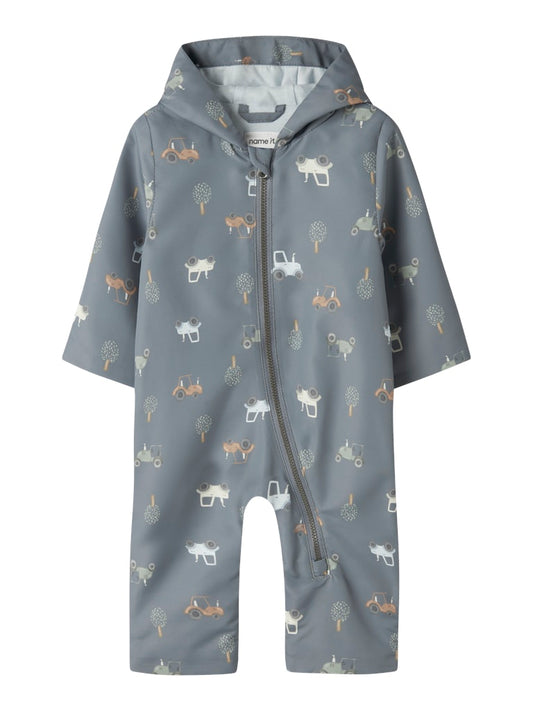 Vindoverall Max Mönstrad Blå