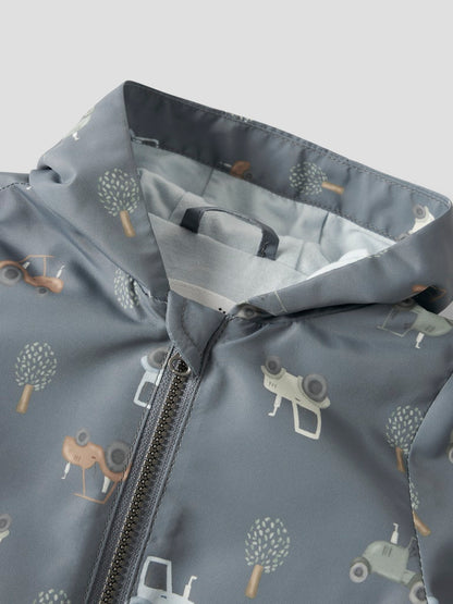 Vindoverall Max Mönstrad Blå