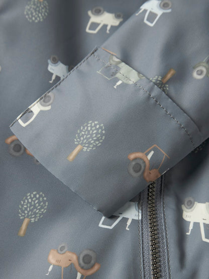 Vindoverall Max Mönstrad Blå