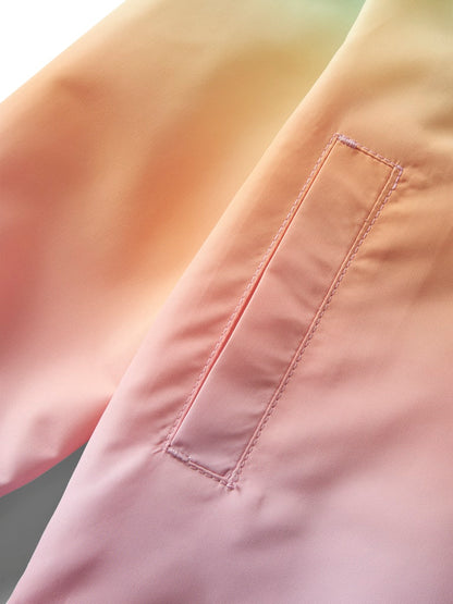 Vindjacka Regnbågsfärgad Maxi Rosa