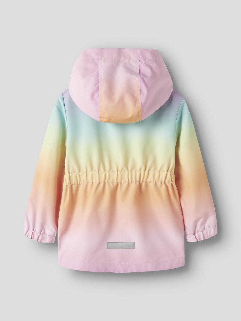 Vindjacka Regnbågsfärgad Maxi Rosa