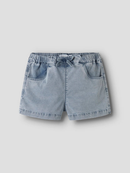 Jeansshorts Bella M Lös Passform Ljus Tvätt Blå
