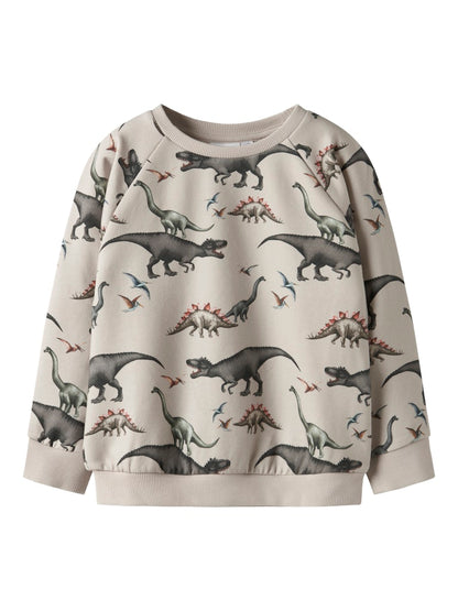 Sweattröja Dinosaurier Bertil Beige
