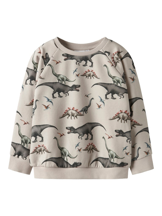 Sweattröja Dinosaurier Bertil Beige