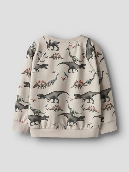 Sweattröja Dinosaurier Bertil Beige