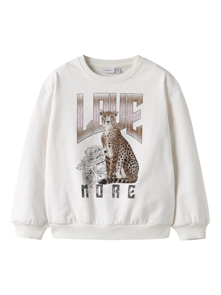 Sweattröja Leopard Glitter Beo Beige