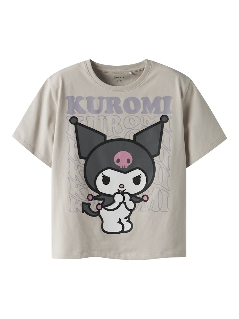 Topp Kuromi Hello Kitty Kortärmad Dykra Beige