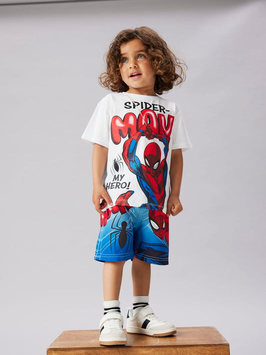 Badshorts Spiderman Malte Blå