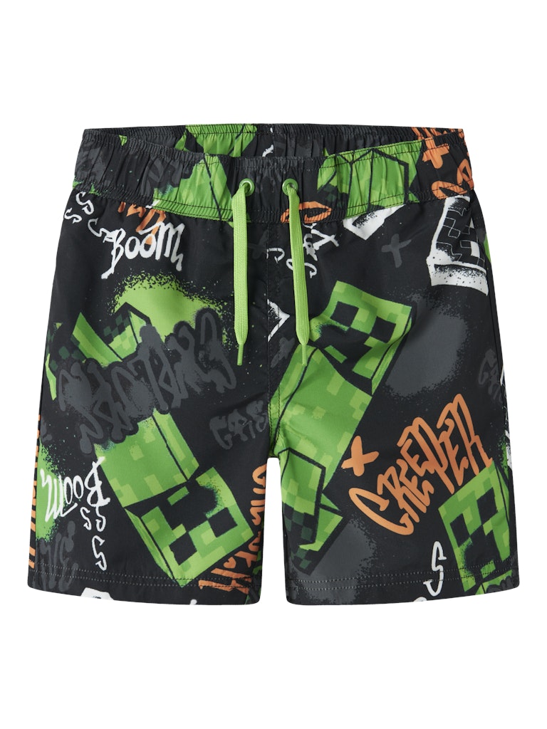 Badshorts Minecraft Mic Svart