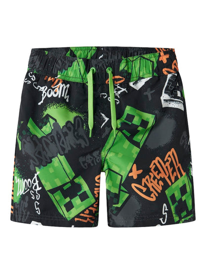 Badshorts Minecraft Mic Svart