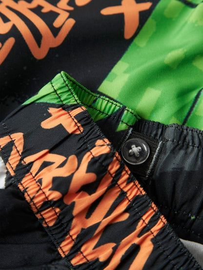 Badshorts Minecraft Mic Svart