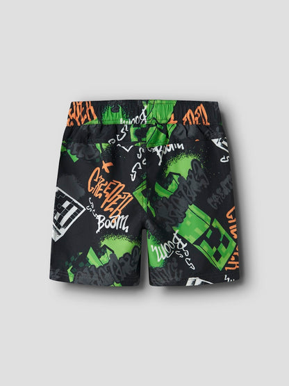 Badshorts Minecraft Mic Svart